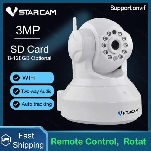 Vstarcam 3MP IP Camera C37S 360 degree Humanoid Recognition Auto Tracking Wifi Camera IR CCTV Video Security Camera Remote View