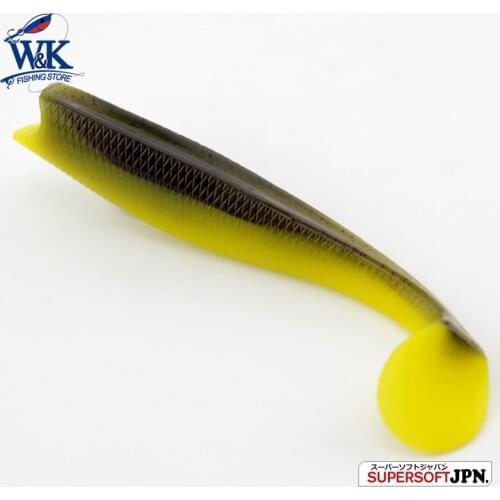 WK 14 cm*3pcs Bass Fishing Lure Free Shipping Rotating Tail Soft Bait Rockfish Pollock Kayak Fishing Lure 5.5" Soft Lures