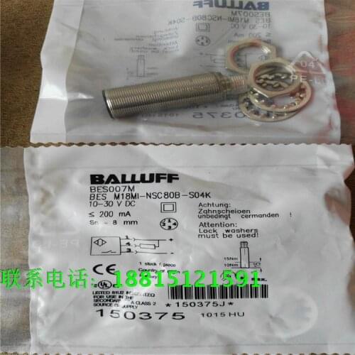 BES M18MI-NSC80B-S04K BES M18MI-PSC80B-S04K Balluff Proximity Switch Sensor New High Quality