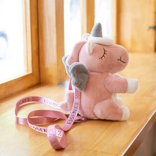 1PC 30cm Lovely Angel Unicorn Plush Backpack Stuffed Soft Animal Unicorn Pillow Kawaii Toy for Girls Baby Birthday Xmas Gifts