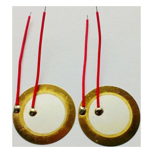 10 Pcs Piezoelectric Piezo Ceramic Wafer Plate Dia 27mm For Buzzer Loudspeaker