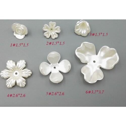 100pcs ABS Imitation Pearl Flower Wedding Bride Makeup Accessories DIY Hair Accessories