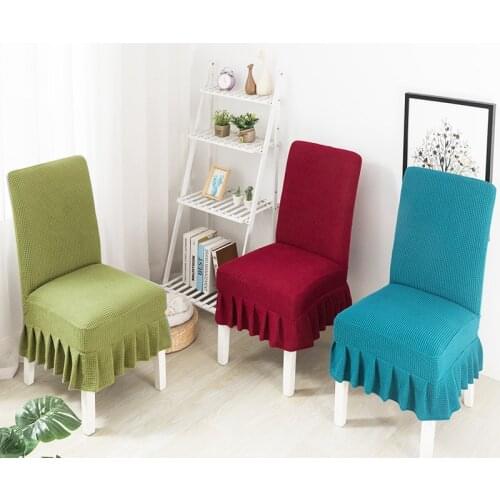 Polar Fleece Chair Cover For Wedding Dining Room Office Banquet Housse De Chaise Chair Cover Fundas Para silla Gamer Chair Cover