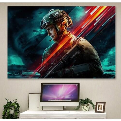 Battlefield 2042 Game Poster Canvas Painting Live Room Wall Decor Canvas Wall Stickers Poster Home Decoration Painting Wall art