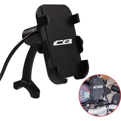 Motorcycle Phone Mount Unbreakable Handlebar Holder Fit Smartphone For Honda CB125R CB125F CB190r CB300R CB400 CB 125 300 400