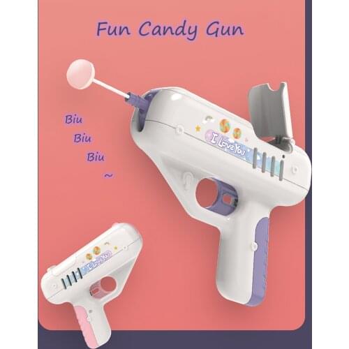 HOT! Mini Lollipop Gun Candy Gun Cute Animal Love Surprise Lollipop For Boyfriend Creative Kids Baby Children Gift
