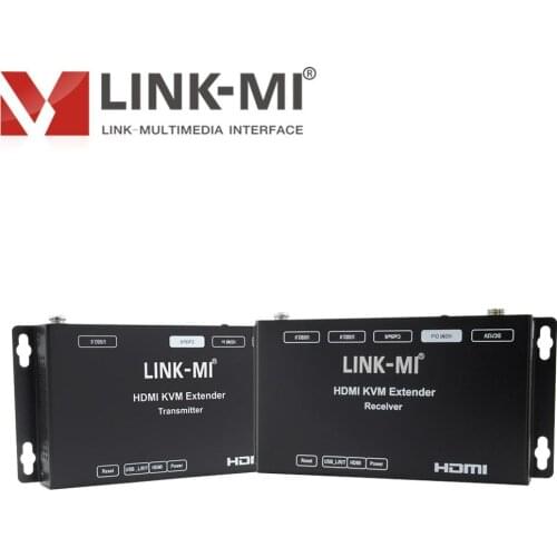 LINK-MI EX46B 100m HDMI 50m KVM Extender with USB 1080p@60Hz, support Dual POC Video Transmitter Receiver HDCP1.4