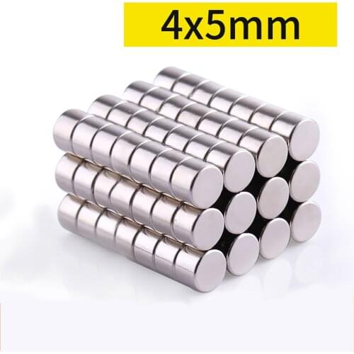 20Pcs Small Round Neodymium Magnet Dia. 4mm Strong Circular Disc Magnet Powerful Magnetic Magnet Thickness 1mm 1.5mm-6mm