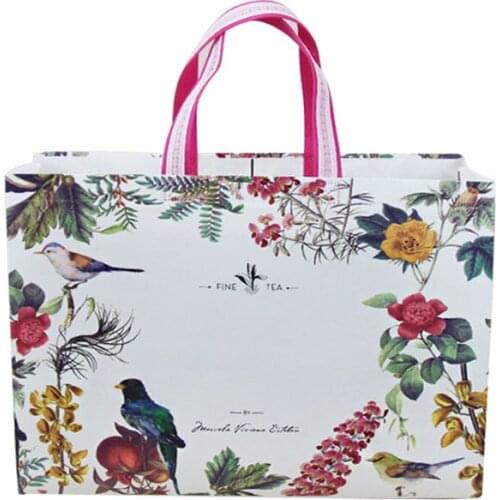 40PCS / LOT Nonwoven Shopping Bags Tote Bag Non-woven Bag Environmental Handbag Printing Fashion Shopping Handbag Clothes Bag