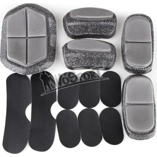 WoSporT Tactical Helmet EPP Sponge Pad Inside Magic Tape Protector Helmet Accessories 13pcs/set