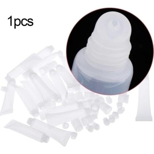 10pcs 10/15ML Refillable Empty Lip Gloss Tubes Transparent Soft Empty Container Packing Material Girls Cosmetics DIY Tools