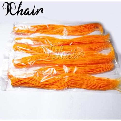 Qp hair 24inch 30Roots/Pack Crotchet Braids 120 Colors Synthetic Senegalese Twist Braiding Hair Crochet Hair Extensions