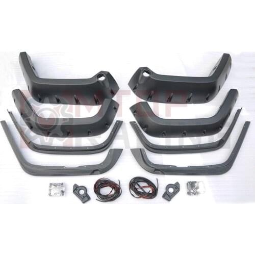 Front Rear Fender Flares Pocket Rivet Style For Jeep Wrangler JK 2 4 Door 2007 2008 2009 2010 2011 2012 2013 2014 2015 2016 2017