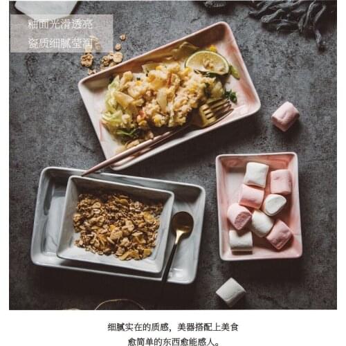 Luxury White pink Marble Ceramics Storage Tray Oval Ellipse Fruit Tray Decorative Plate Jewelry Food Dessert Storage Dish gifts