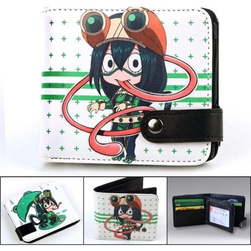 Anime my hero academia cartppn wallet Women wallet Card Holder Coin Pocket Button Student Coin Purse