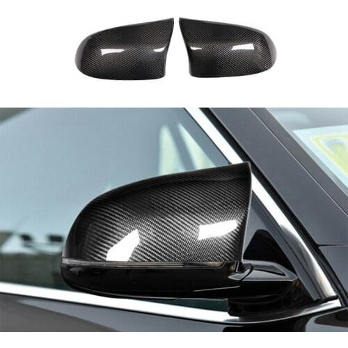 Replacement M Style Rear View Mirror Cap Cover For BMW X3 F25 X4 F26 X5 F15 X6 F16 2014-2018 Side Wing Carbon Fiber ABS 1Pair