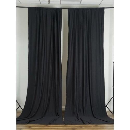 Polyester Panel Wedding Backdrop Curtain Stage Background Photo Booth Our Door Wedding Event Party Decoration