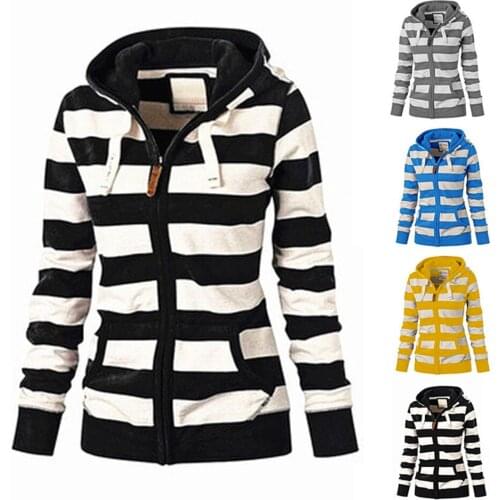 Women Ladies Zipper Tops Hoodie Hooded Sweatshirt Coat Jacket Casual Slim Jumper Hoodie Harajuku Women Sweatshirt Sweat Femme#15