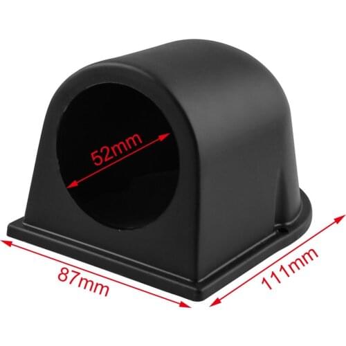 52mm Car Oil Pressure Meter Gauge Holder ABS Plastic Black Single Hole Water Temp Meter Oil Temp Turbo Boost Meter Cover 2-Inch