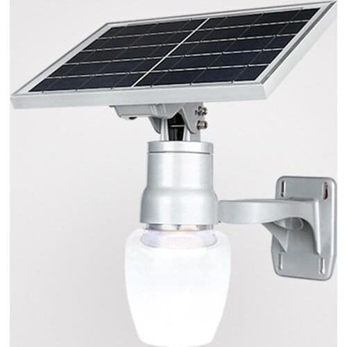 6W 800LM Solar Street Light 10W Solar Panel Outdoor Waterproof Garden Path Countyard Spot Light Wall Lamp