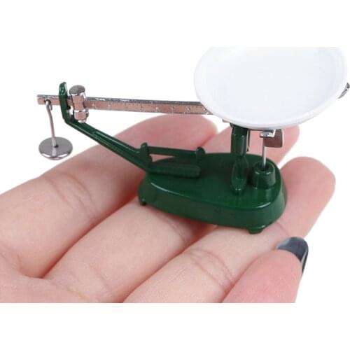 1:12 Dollhouse Miniature Mini Platform Balance Scale Toy Match For Forest Animal Family Collectible Gift
