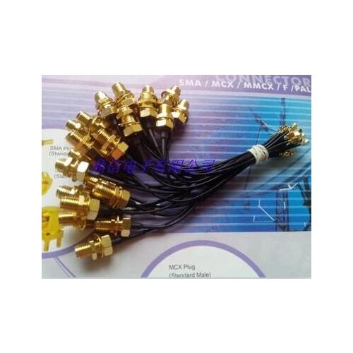 10PCS Extension Cord RF Connector RP SMA Jack To uFL/IPX/IPEX RF Female Adapter Pigtail Cable 1.13mm