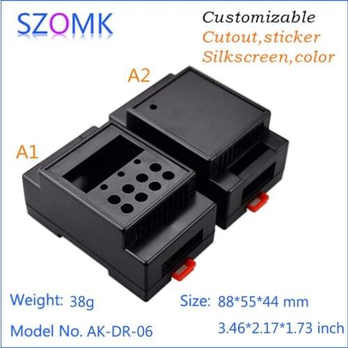 20 pieces, din rail boxes abs plastic enclosure 88*55*44mm din enclosure instrument junction box, electrical plastic box