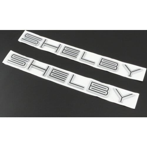 2x 3D Silver Metal GT500 SHELBY Auto Trunk Emblems Badge Decals Sticker Car Accessories