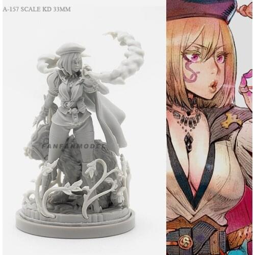 30MM Resin Kits Beauty Soldier goddess self-assembled A-157
