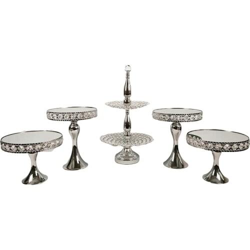 Silver cake afternoon tea snack rack creative personality home decoration cake rack