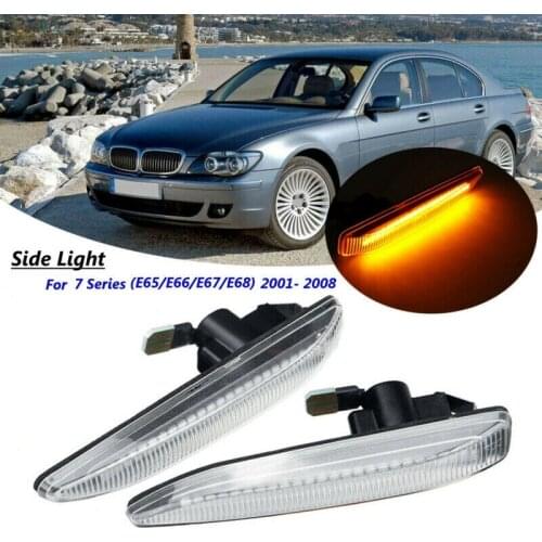 63137164757 Car Side Markers LED Flowing Turn Signal Light Blinker Indicator for BMW E65 E66 E67 2001-2008