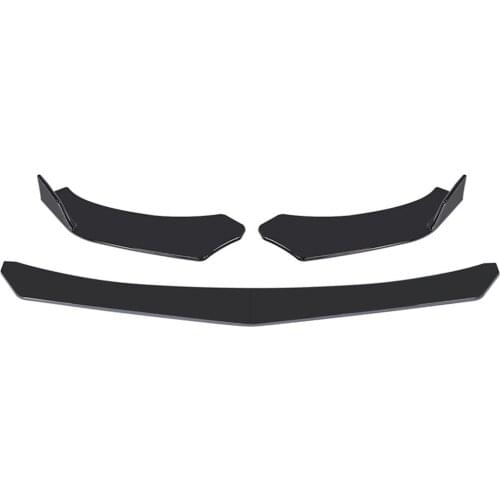 HOT SALE 4pcs Car Universal Front Bumper Automobile Lip Body Kit Spoiler Splitter ABS Bumper Canard Lip Car Exterior Accessories