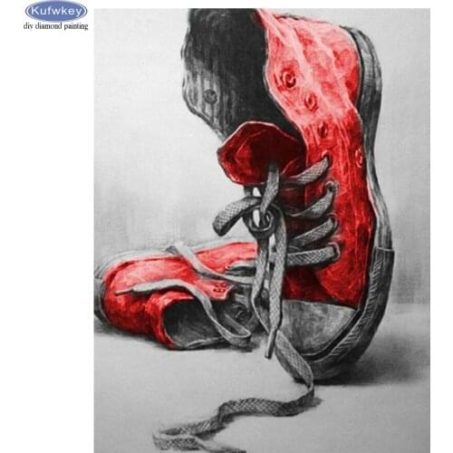 DIY Diamond Embroidery Red Shoes 5D DIY Diamond Painting Accessories Diamond Mosaic needlework living room decor