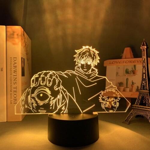 Anime Lamp Satoru Gojo Jogo Jujutsu Kaisen Led Night Light Yuji Itadori for Birthday Gift Jujutsu Kaisen Jogo Lamp Yuji Itadori