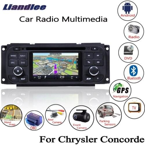 Android Car For Chrysler Concorde 1998-2004 Radio CD DVD Player GPS Navigation Navi Maps Camera OBD TV Screen Media
