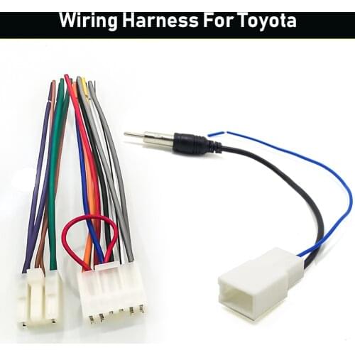 Car Stereo Radio Power Connector for Toyota 4Runner Camry Corolla 1987-UP RAV4 1996-UP Car Radio Speaker Wire Antenna Harness