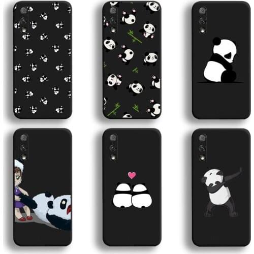 Cute Cartoon panda Phone Case For Huawei Honor 30 20 10 9 8 8x 8c v30 Lite view 7A pro