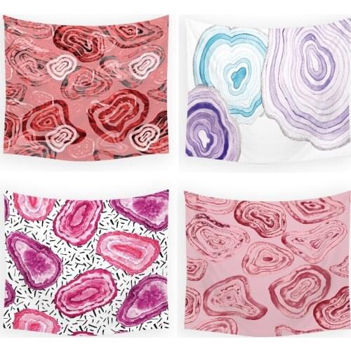 Colored marble tapestry wall hanging macrame wall hanging kawaii tapestry wall tapestry abstract moon tapestry wall hanging Home