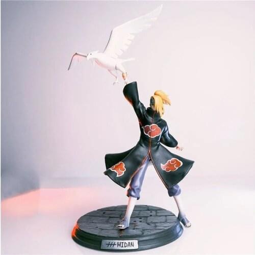 Naruto Shippuden Anime Action Figure GK Deidara Figma 38cm Statue Oversized Akatsuki Desktop Collection Toys For Children Gift