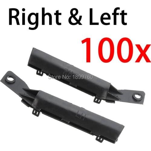 Set of 100 Pcs Bumper Bracket Front Left + Right Black Case For Nissan Tiida / Versa 07-2012