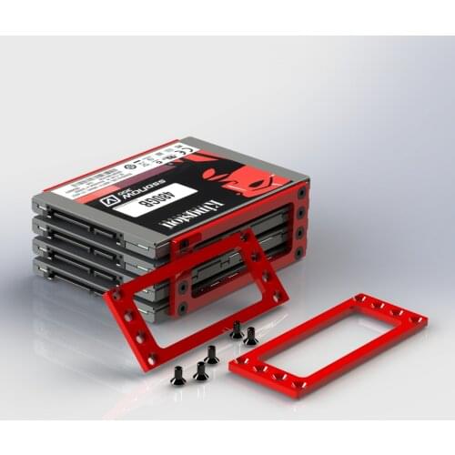 Aluminium Alloy 2.5 Inch SSD HDD Hard Disk Expansion Bracket 4 in 1, 3 in 1, 2 in 1 For Desktop Computer Chia Mining Machine