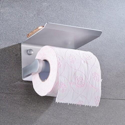 Kitchen Paper Towel Rack Wall Hanging Free Punching Seamless Space Aluminum Antique Multifunctional Towel Holder Accessory TSLM1