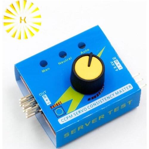 Multi Servo Tester 3CH ECS Consistency Speed Controller Power Channels CCPM Meter Connector