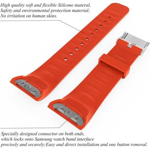 Soft Silicone Watch Strap Band Replacement for Samsung Gear Fit2 R360/Pro R365 Smart Electronics Wearable Devices