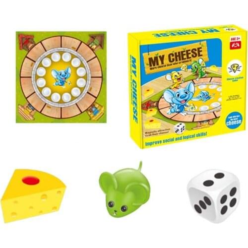Mouse Cheese Toy Intellectual Educational Gameplay For Kids Early Education Puzzle Board Game Parent-child Interactive Game Toy
