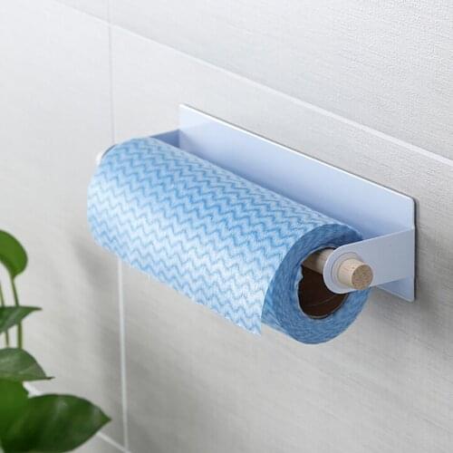 Adhesive Paper Towel kitchen storage Holder Under Cabinet For Kitchen bathroom organizer rangement cuisine