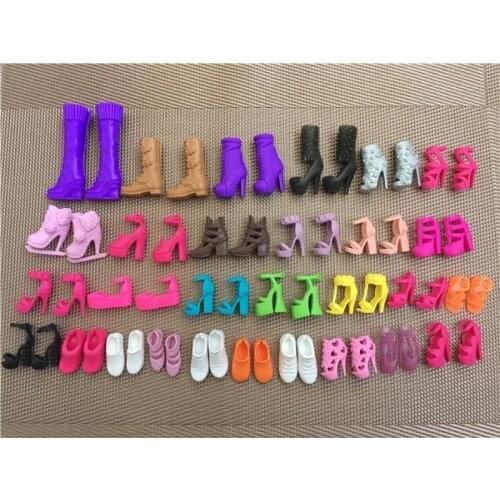 Original Babi Doll Shoes for 1/6 Dolls Fashion Female Doll High-heels Boots Casual Shoes Ice skates Dolls Accessories