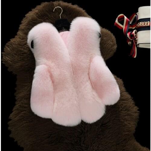 Autumn and winter new childrens clothing Kids fur vest girl imitation fox fur vest shoulder jacket baby thick coat CT087