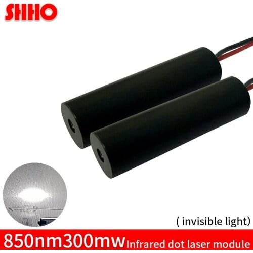 Focus adjustable 850nm 300mw infrared dot laser module size 12*42mm invisible light IR laser locator fill-in light night vision