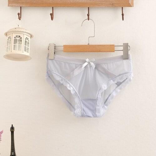 Sexy Lace Panties Women Fashion Cozy Lingerie Tempting Pretty Briefs High Quality Cotton Low Waist Transparent Underwear